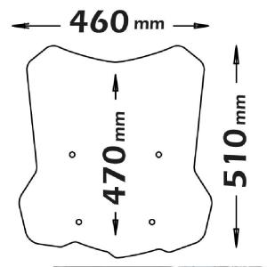 Parabrisas alto BMW f850gs para soportes originales